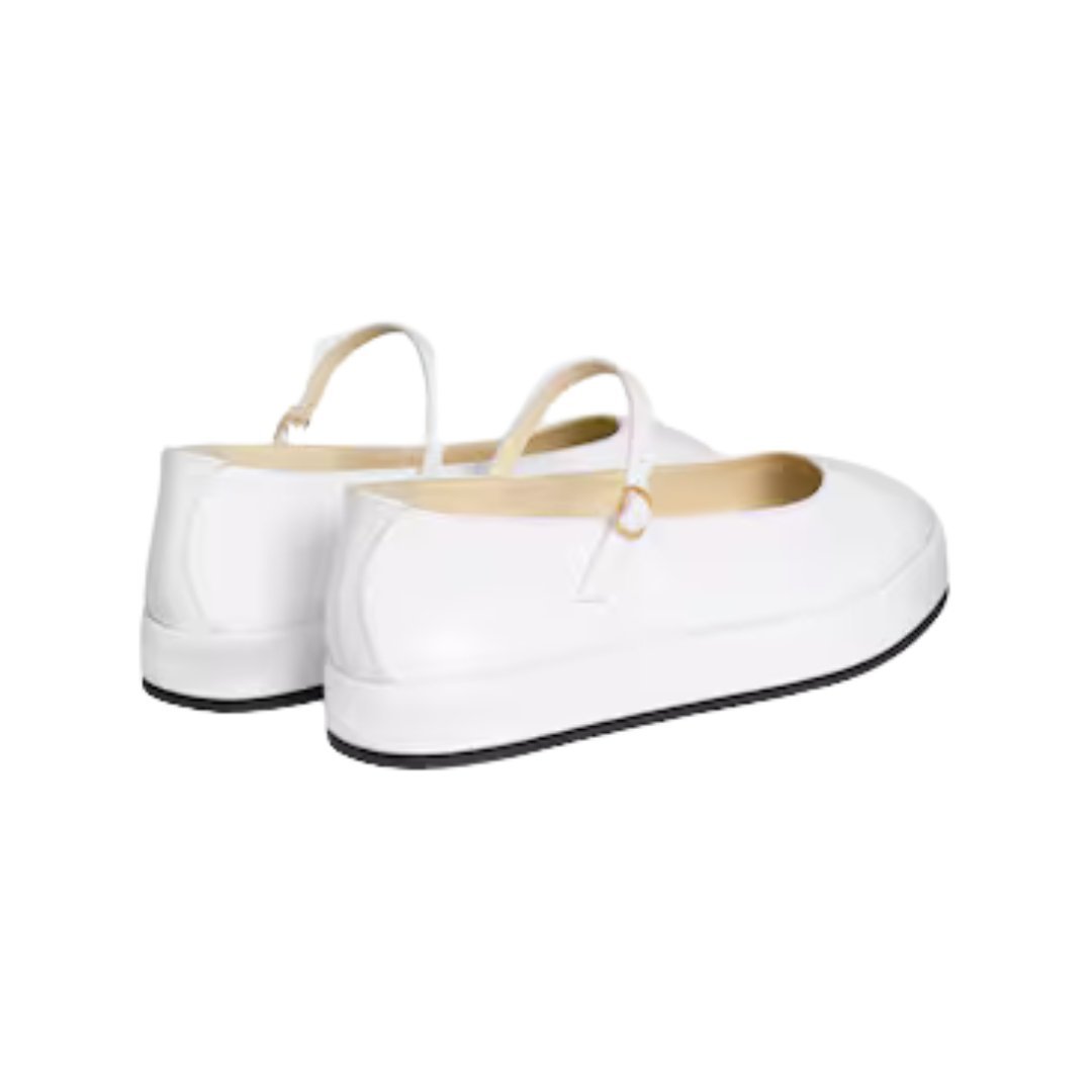 Clara Wedge Mary-Jane Ballerina aus Patentkalbsleder – Bild 3
