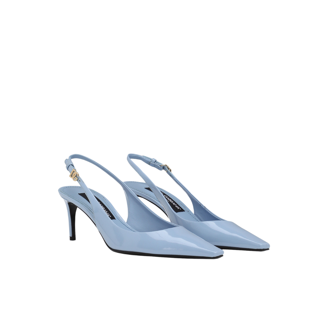 Poliertes Kalbsleder Slingbacks 6cm – Bild 2