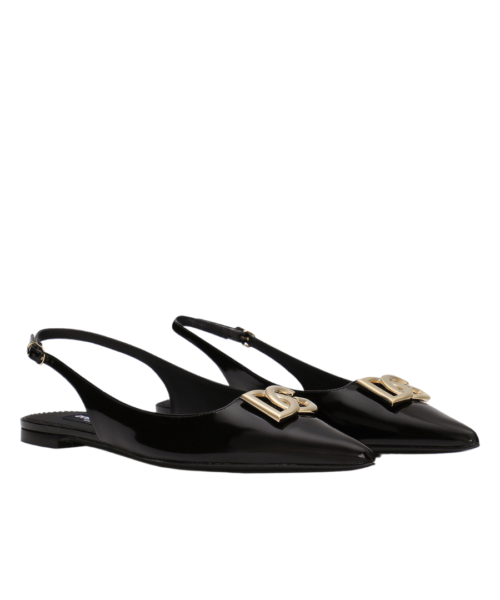 Alternative view of Poliertes Kalbsleder Slingbacks