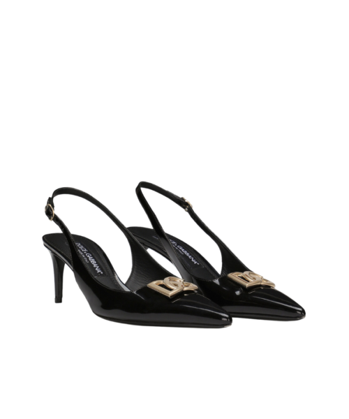 Alternative view of Poliertes Kalbsleder Slingbacks