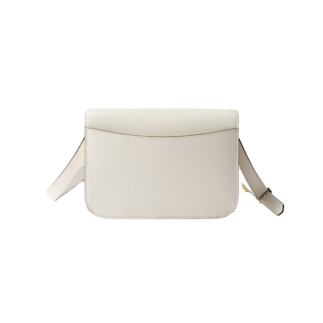 Saffiano Leder-Schultertasche mit Überschlag 15cm – Bild 3