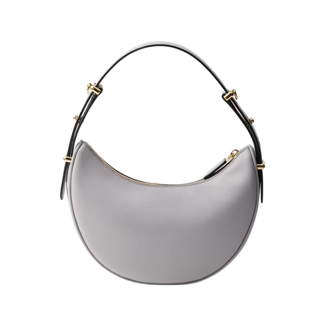 Arqué kleine Ledertasche Granitgrau 18.5cm – Bild 3