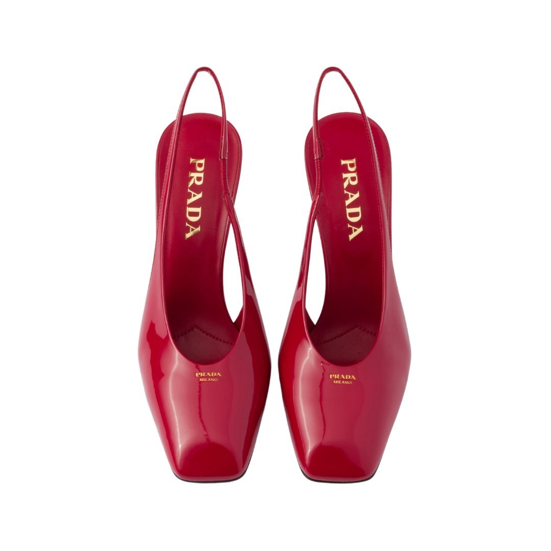 Lackleder Slingback-Pumps 8.5cm – Bild 3