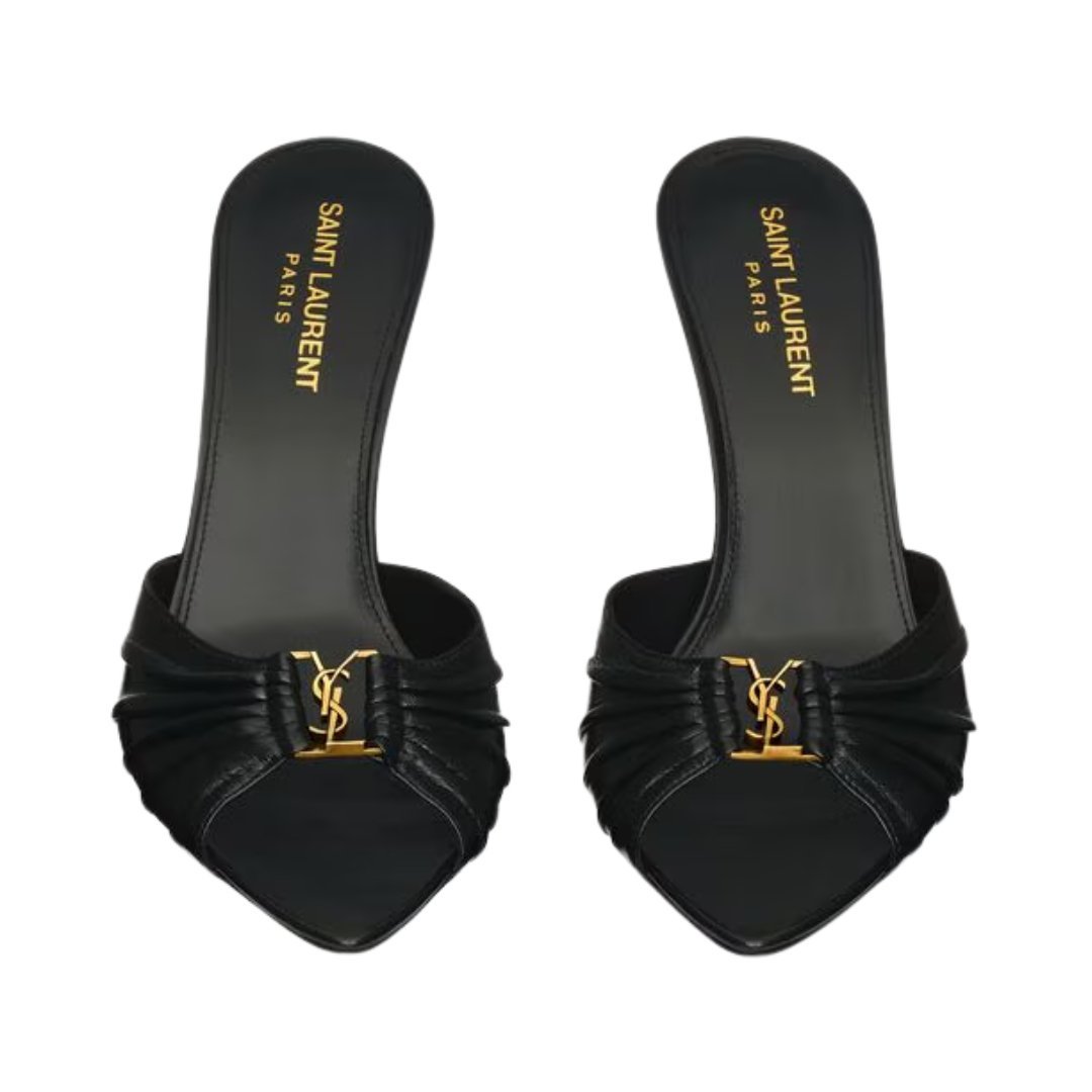 Babylone Mules aus glattem Leder 9cm – Bild 3