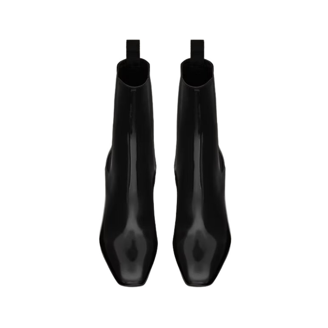 Betty Chelsea Boots aus glänzendem Leder 7cm – Bild 3