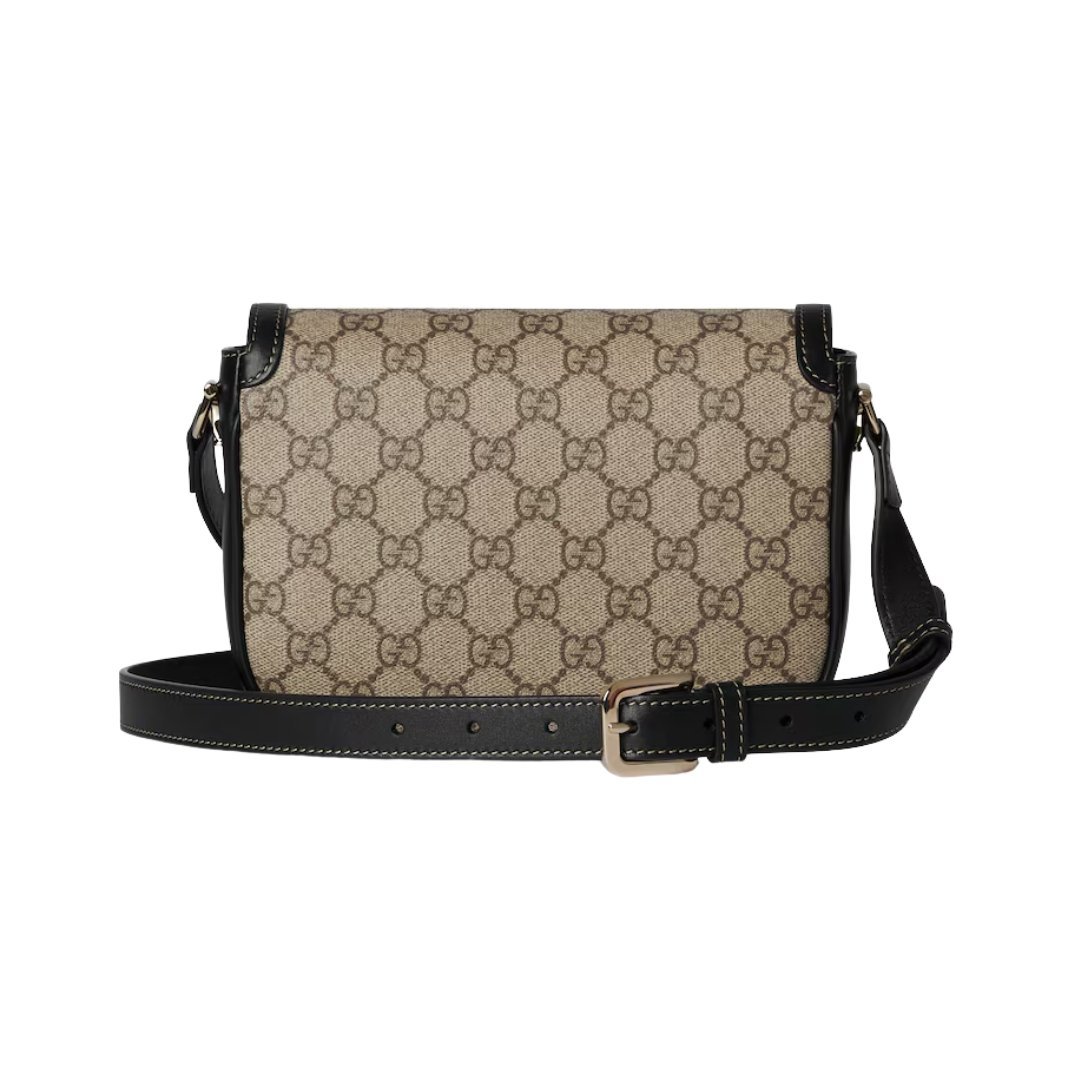 Weiche Mini-Schultertasche aus braunem Leder 20cm – Bild 3