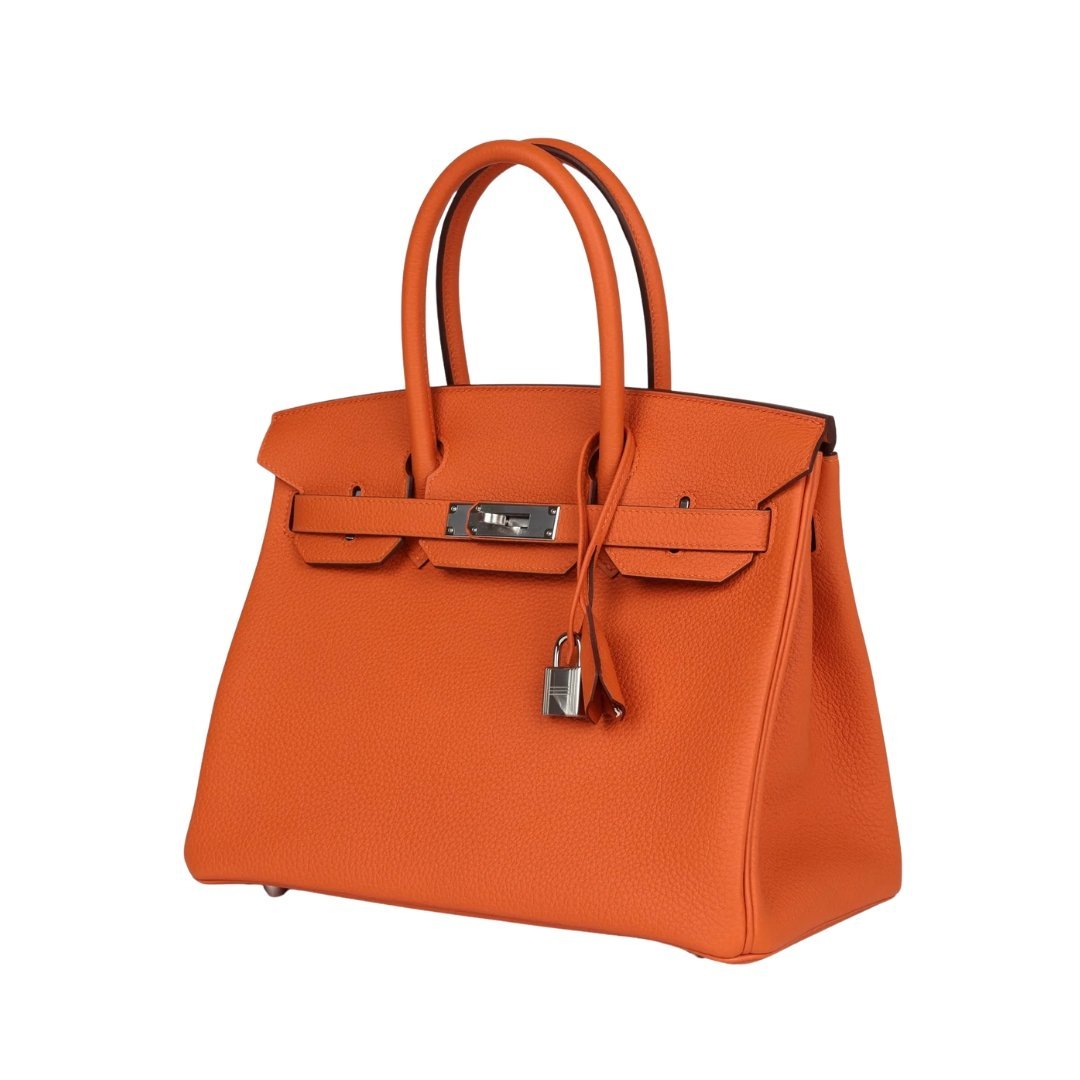 Orange Togo Palladium-Hardware 30cm – Bild 2
