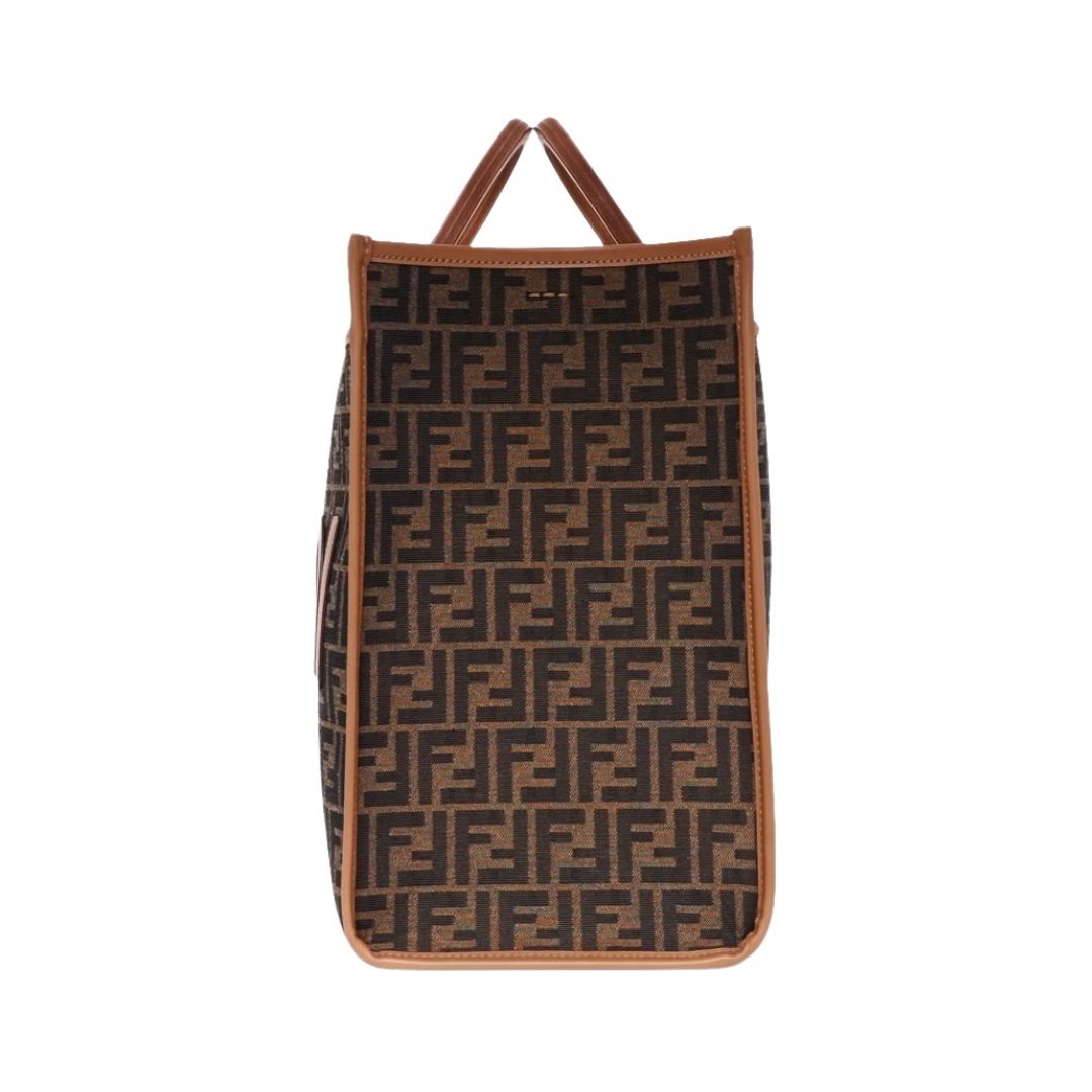 FF braune Stoff Shopping Tasche 35cm – Bild 3