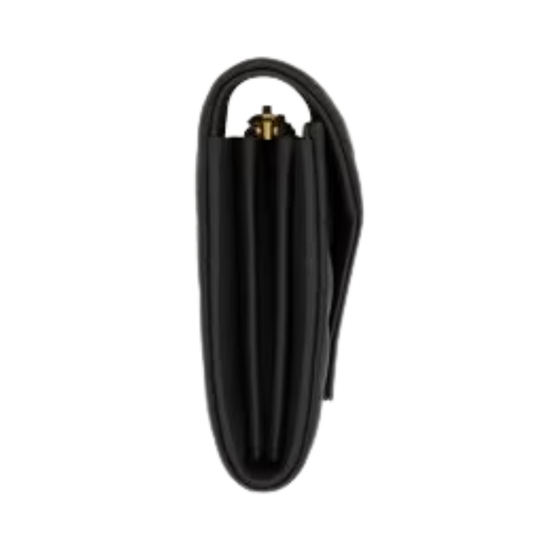 Cassandre matelassierte große Klappenbrieftasche aus Lammleder 19cm – Bild 3