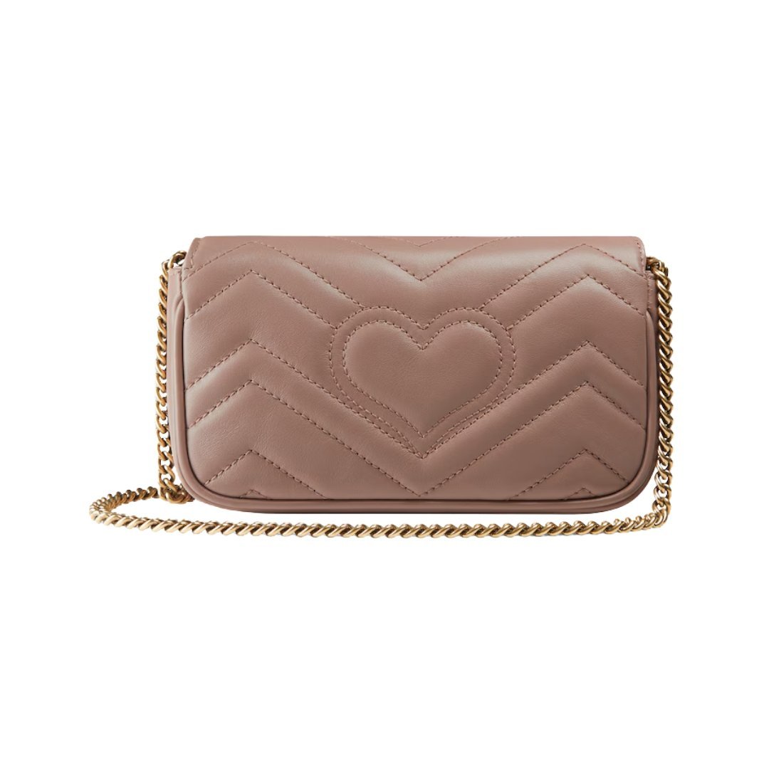 Zartrosa Super-Mini-Tasche 16.5cm – Bild 3