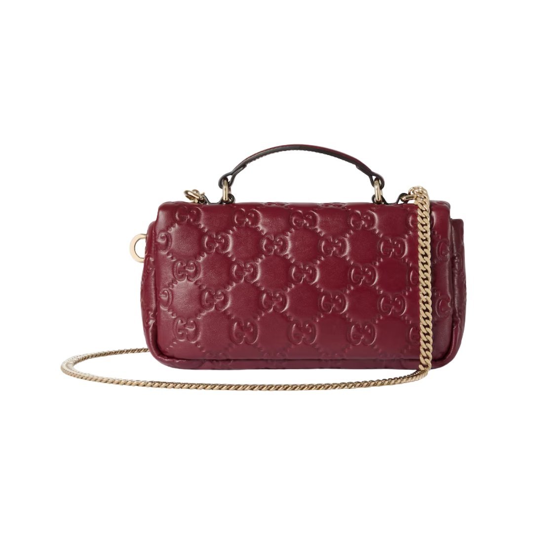 Henkeltasche mit hellgoldfarbener Schmuckverzierung 21.1cm – Bild 3