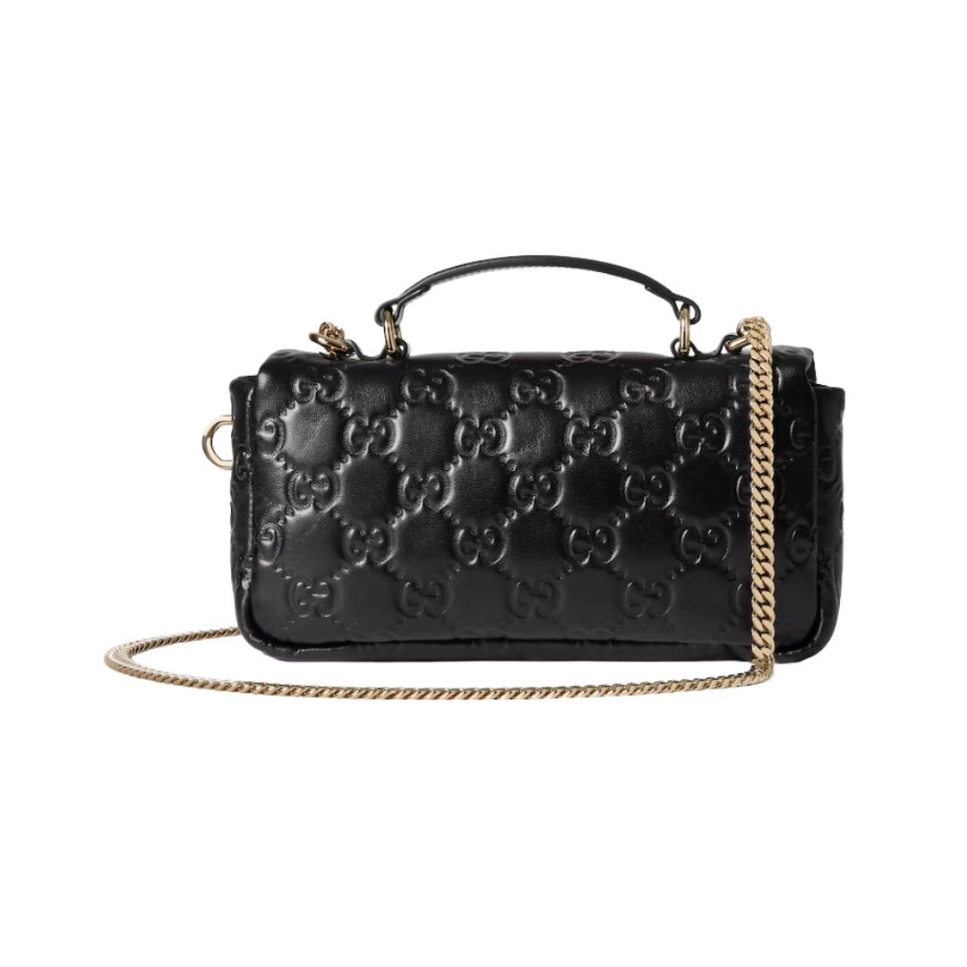 Schwarze gepolsterte Milano Mini-Tote-Tasche 21.1cm – Bild 3