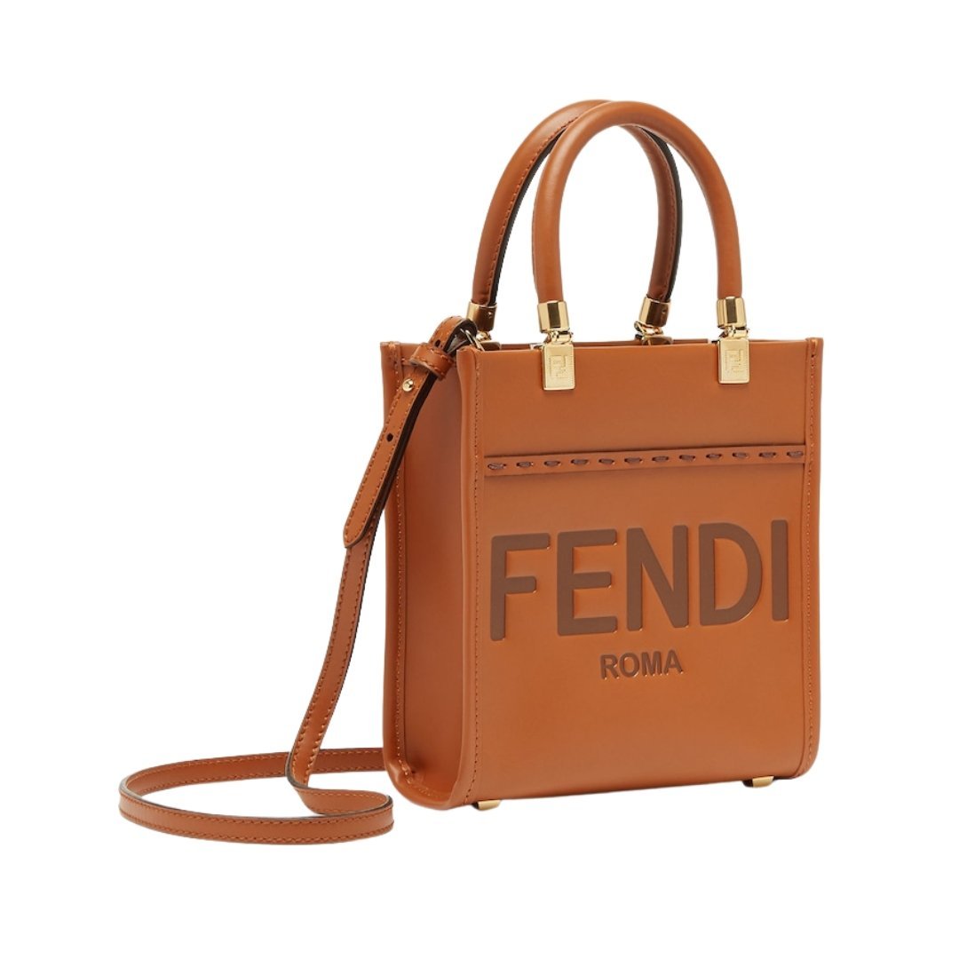 Mini braune Ledertasche 17.5cm – Bild 3