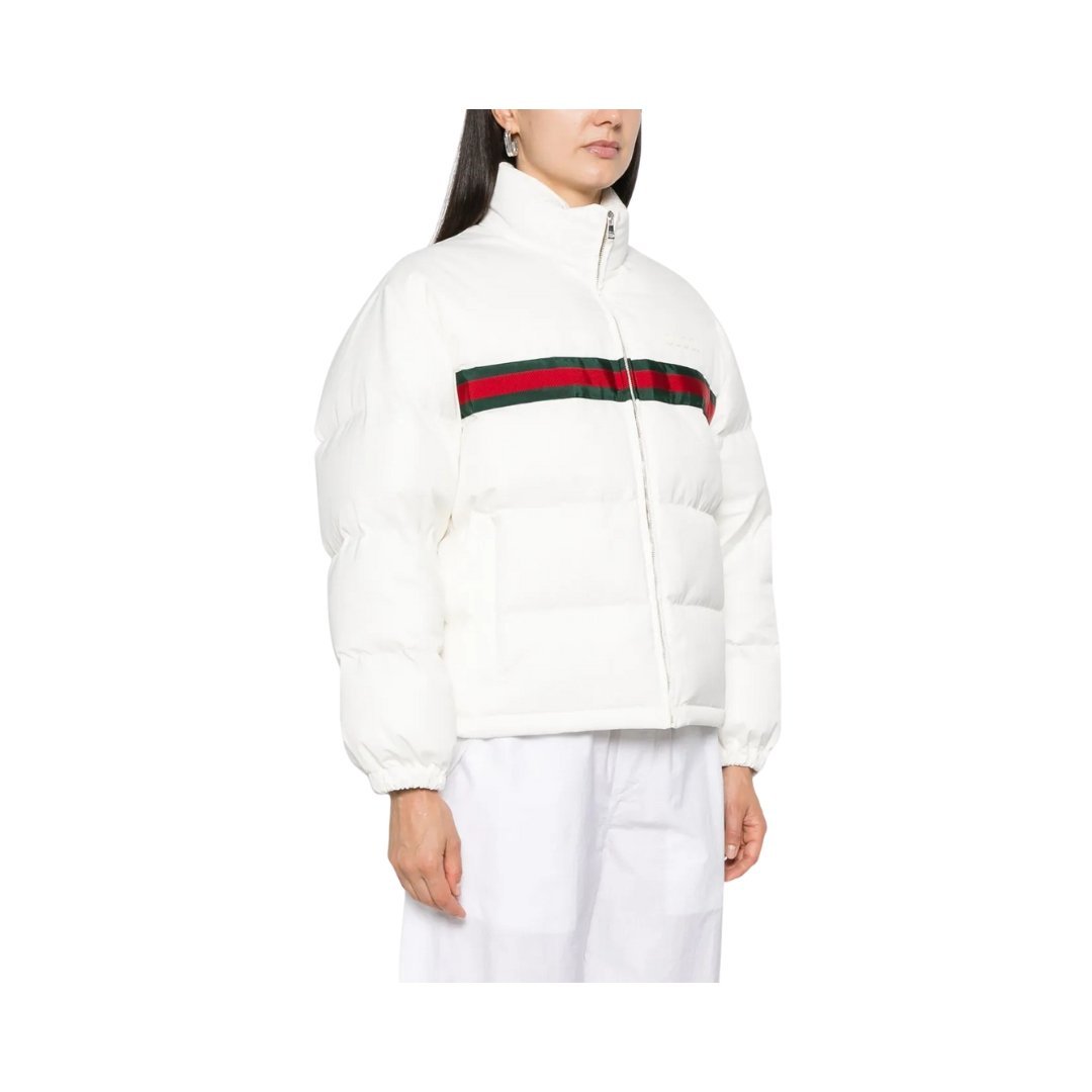 Twill-Daunenjacke Weiß – Bild 2