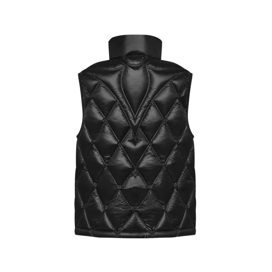 Diamond Ripstop Daunenweste Schwarz – Bild 3