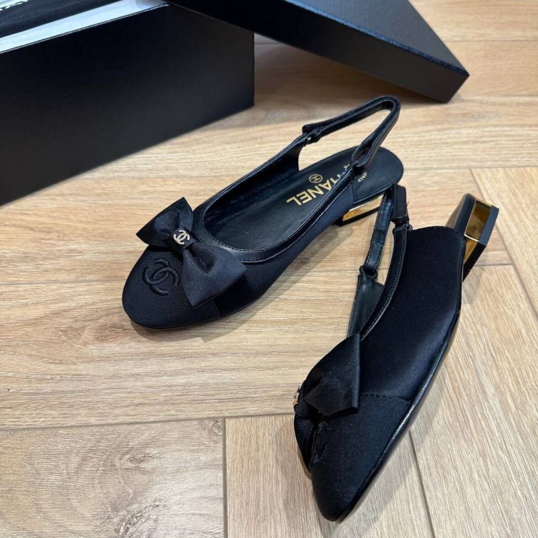 Ballerinas mit Schleife Schwarz – Bild 4