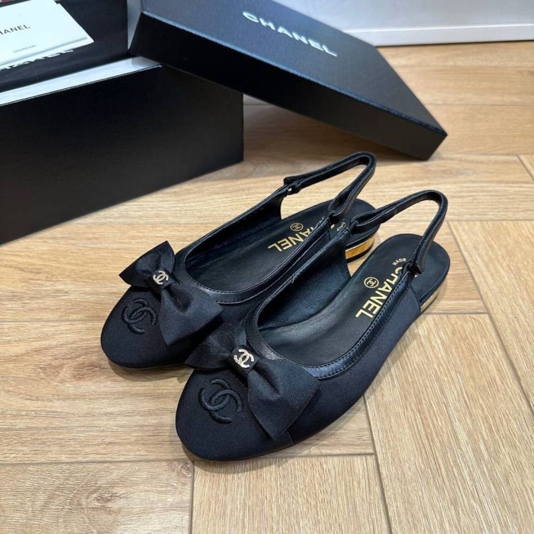 Ballerinas mit Schleife Schwarz – Bild 2