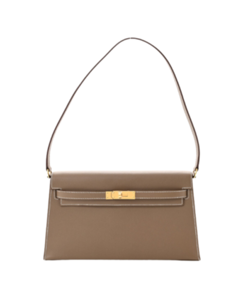 Madame Calfskin Kelly Elan Beige 28 cm
