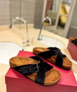 Alternative view of Samt-Slide-Sandalen
