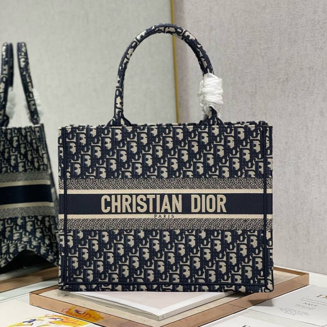 Book Tote Blau/Beige 36 cm – Bild 2