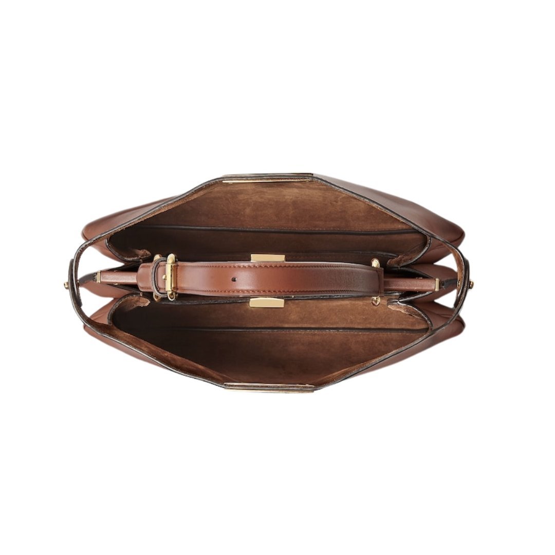 Braune Ledertasche 25.5cm – Bild 4