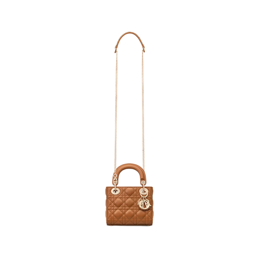 Goudbruin lamsleer met Cannage-motief 17cm – Bild 5
