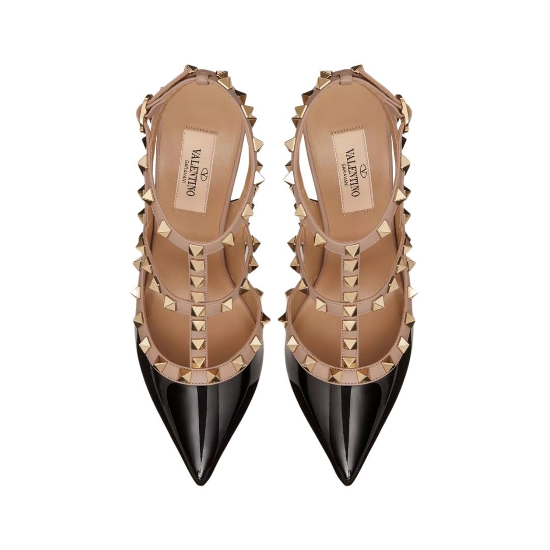 Rockstud Caged Pumps Puder 100cm – Bild 4