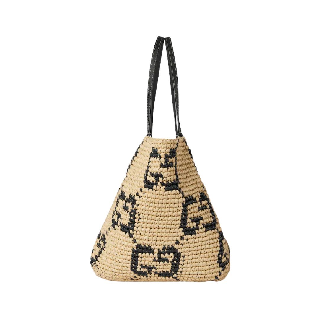 Small Tote Natur/Schwarz 26 cm – Bild 4