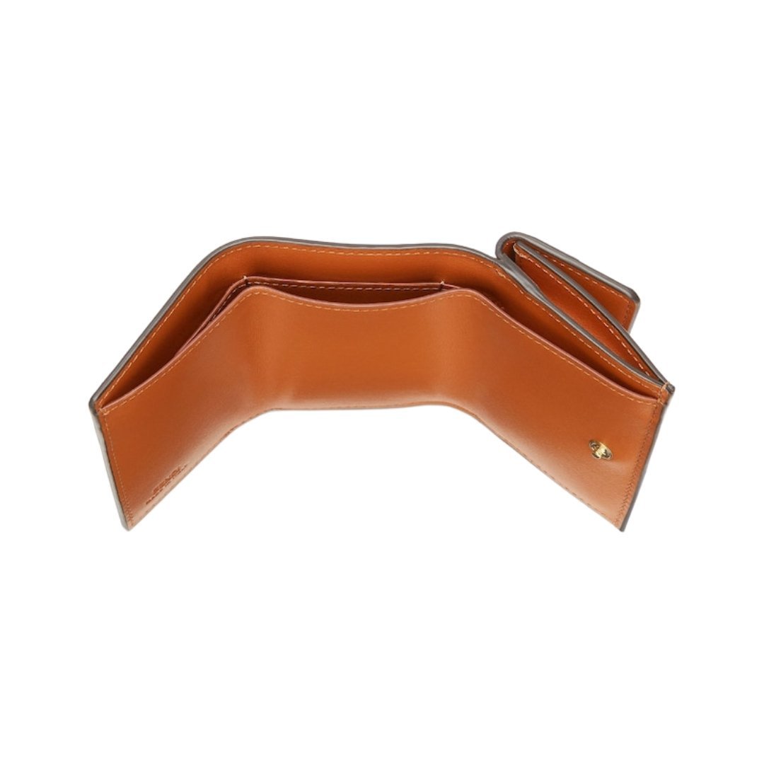 Brieftasche aus braunem Leder 7.5cm – Bild 4