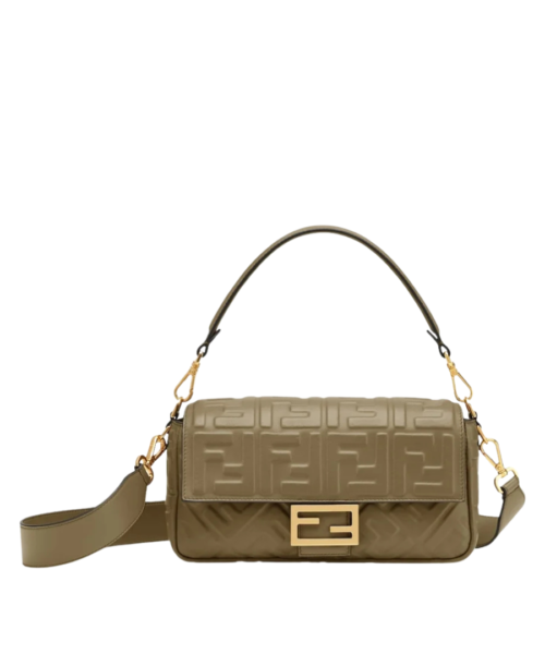 Ledertasche aus grünem Nappaleder 15cm