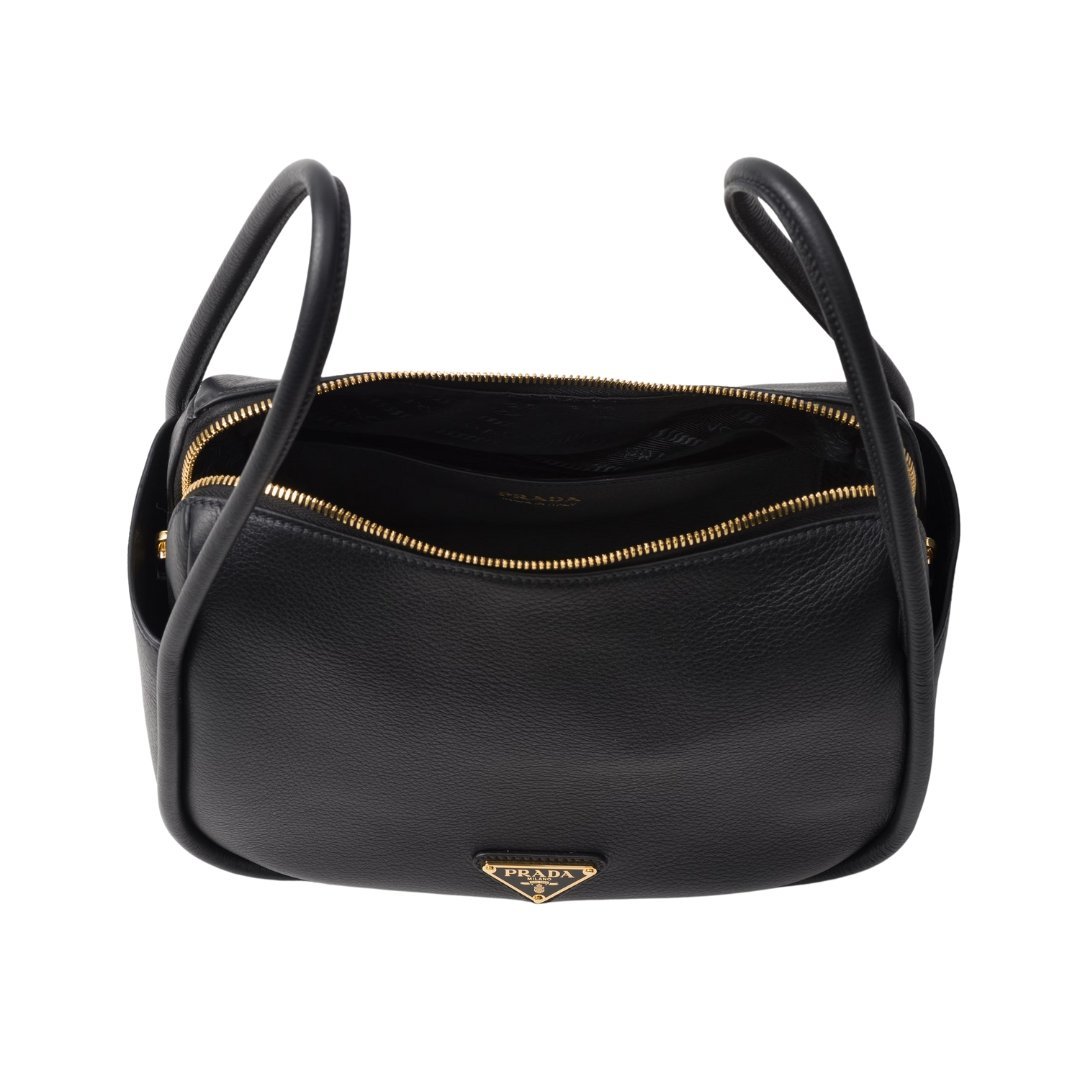 Darling Lederhandtasche in Schwarz 18cm – Bild 4