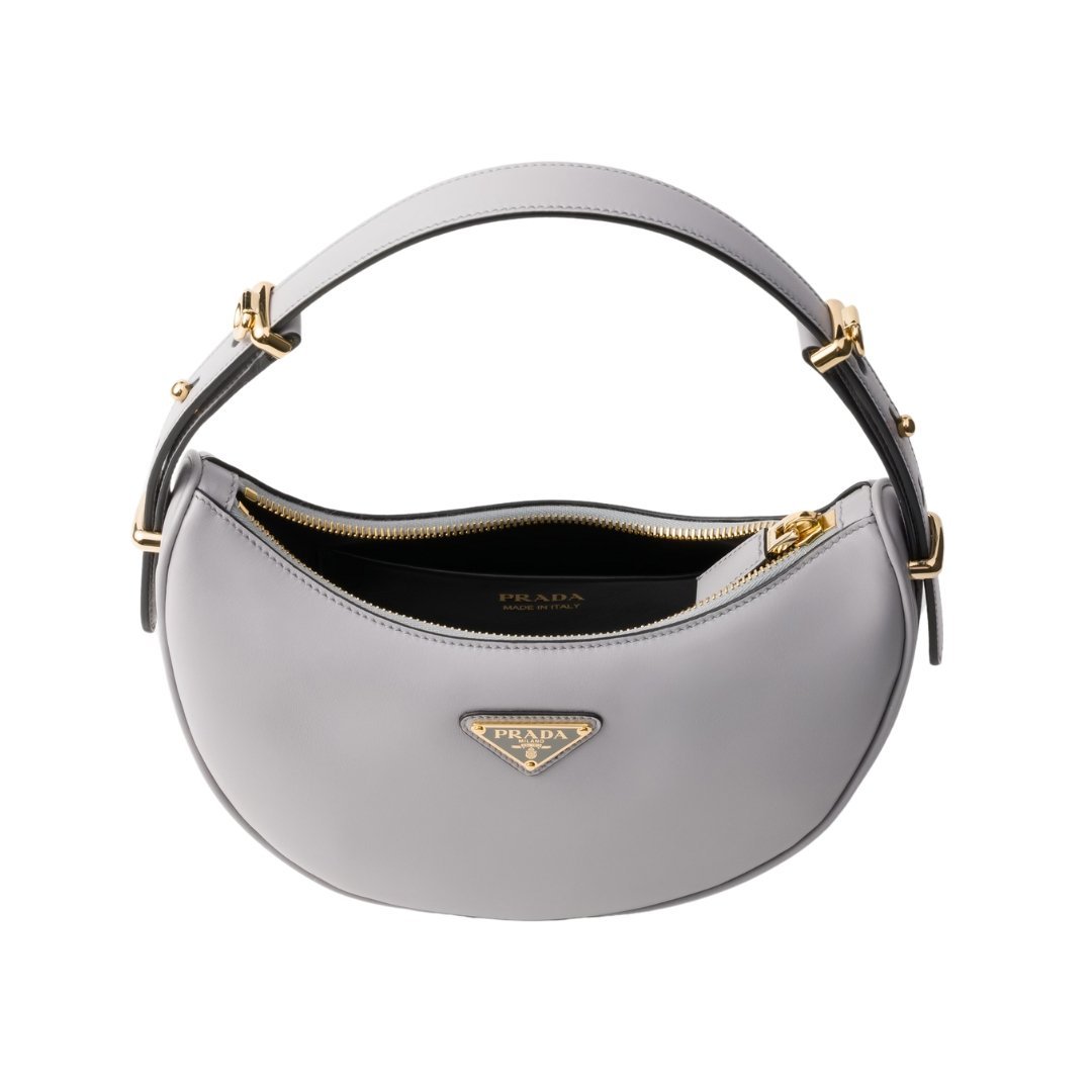 Arqué kleine Ledertasche Granitgrau 18.5cm – Bild 4