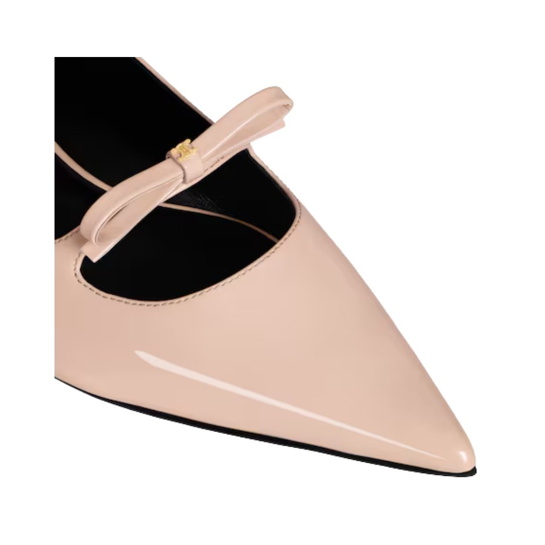 Suzy pointy toe ballerina in patentkalbsleder – Bild 4