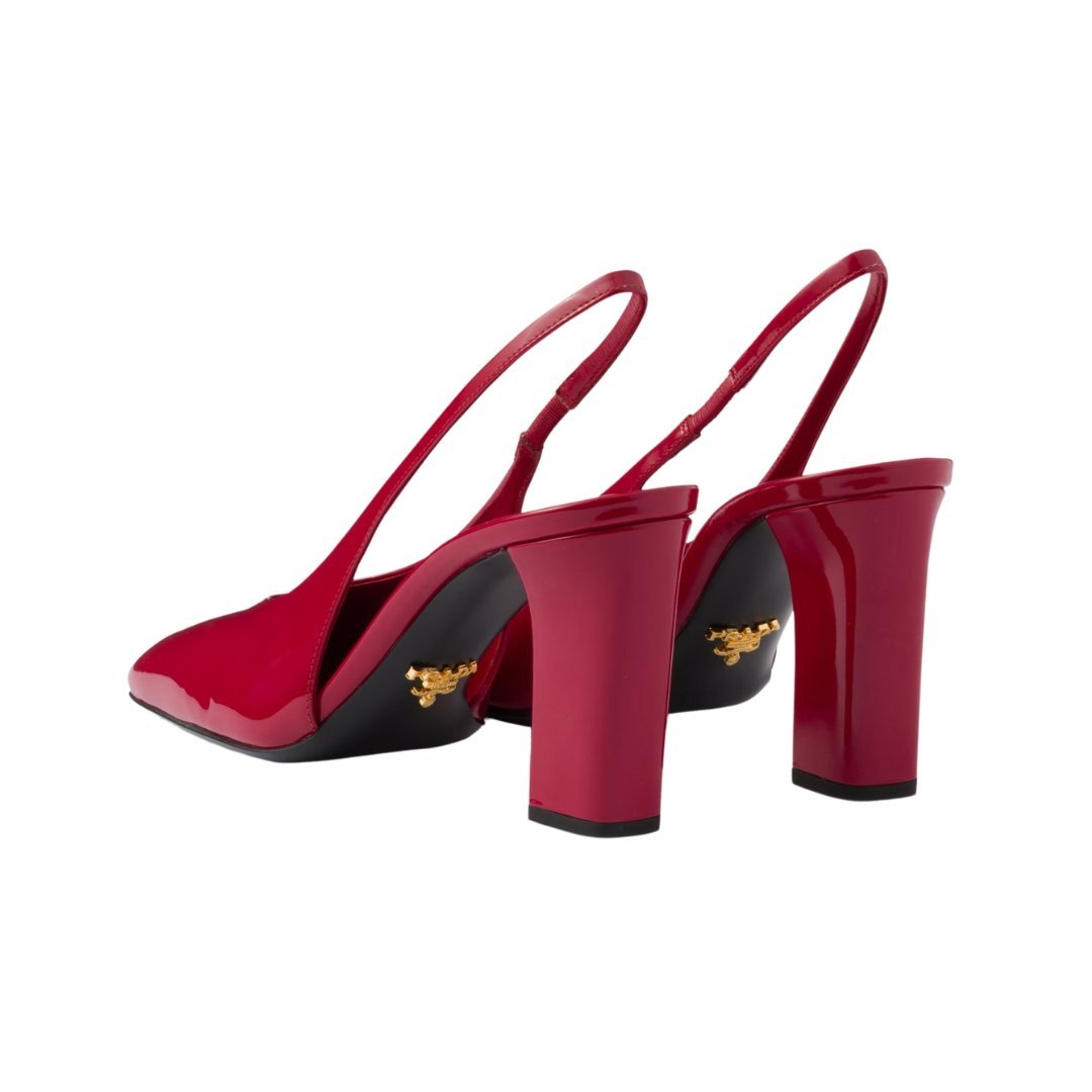 Lackleder Slingback-Pumps 8.5cm – Bild 4