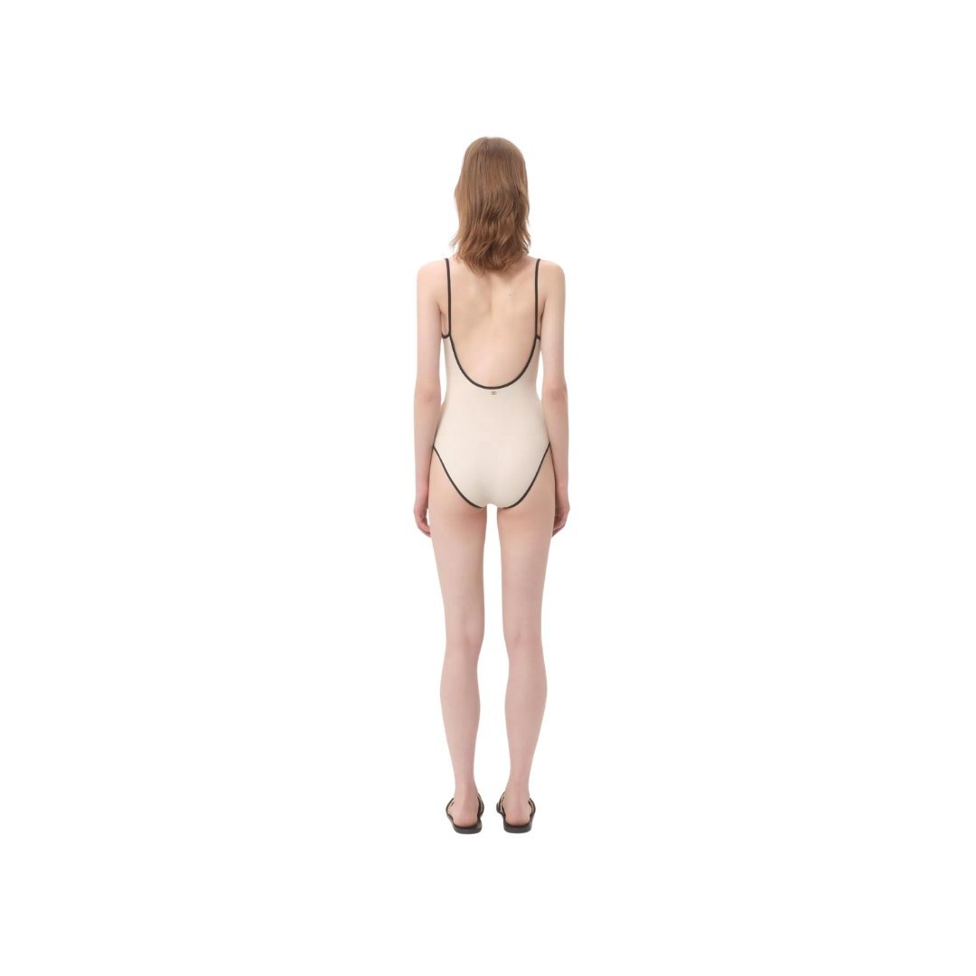 Lycra Piqué Birke/Schwarz – Bild 4