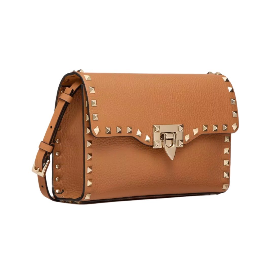 Kalbsleder Crossbody Mandel 22.5cm – Bild 4
