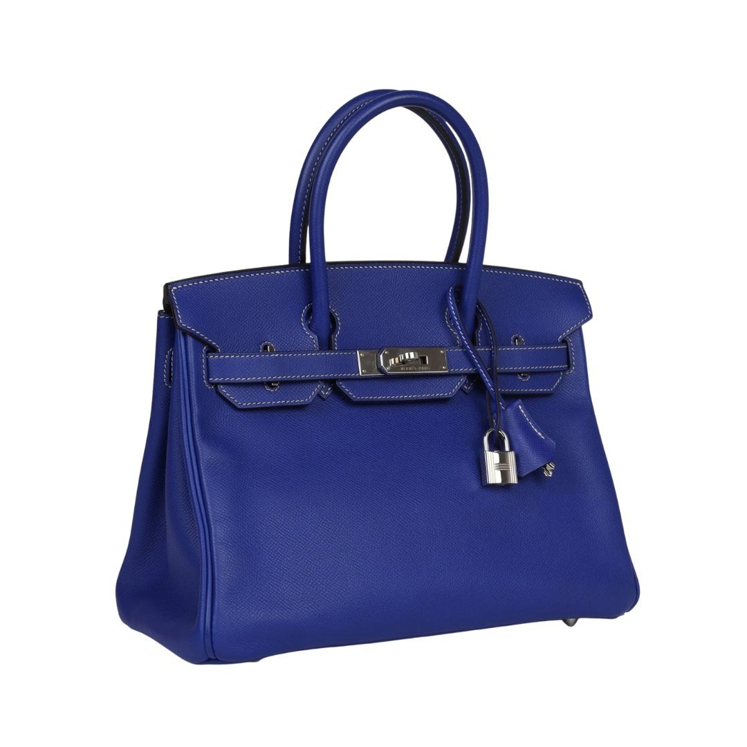 Bleu Électrique Candy Epsom mit Palladium-Beschlägen 30cm – Bild 4