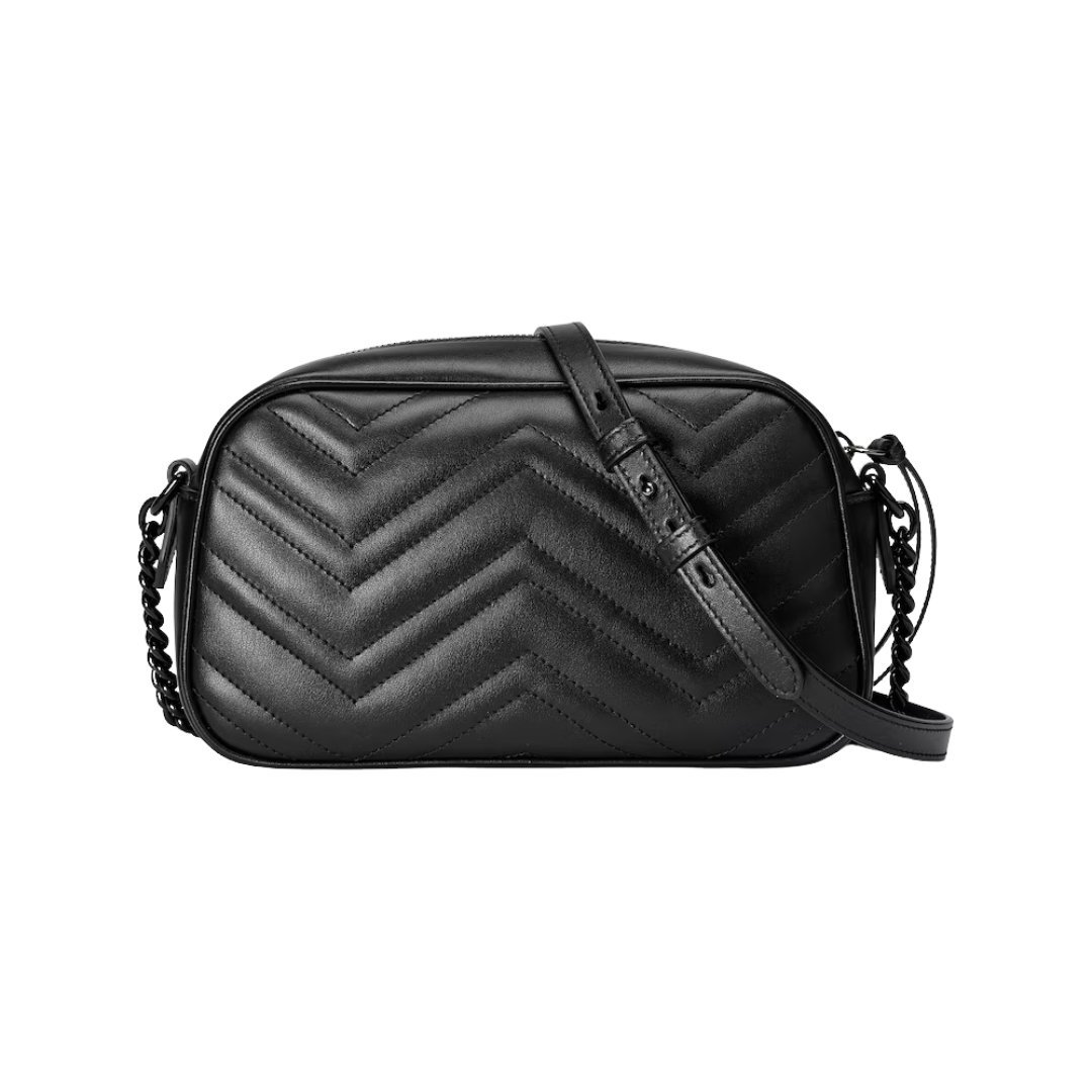 Kleine Marmont Schultertasche Chevron-Muster 24cm – Bild 4