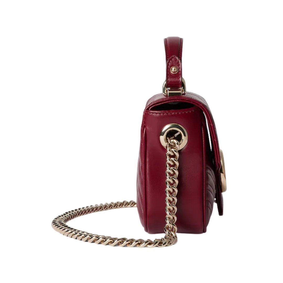 GG Marmont Mini-Tote-Tasche Rosso Ancora Rot 17cm – Bild 4