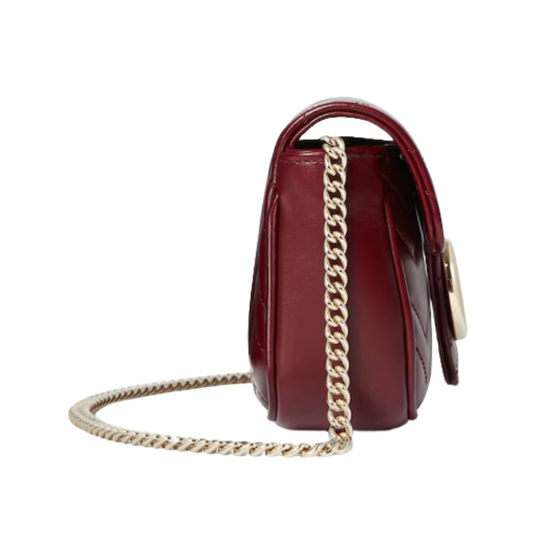 Rote Super-Mini-Tasche mit Chevron-Muster 16.5cm – Bild 4