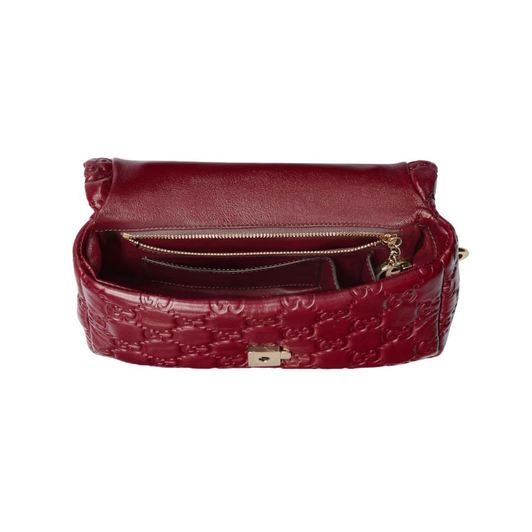 Henkeltasche mit hellgoldfarbener Schmuckverzierung 21.1cm – Bild 4
