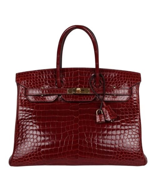 Rouge H gl?nzendes Krokodil Porosus Gold 35cm