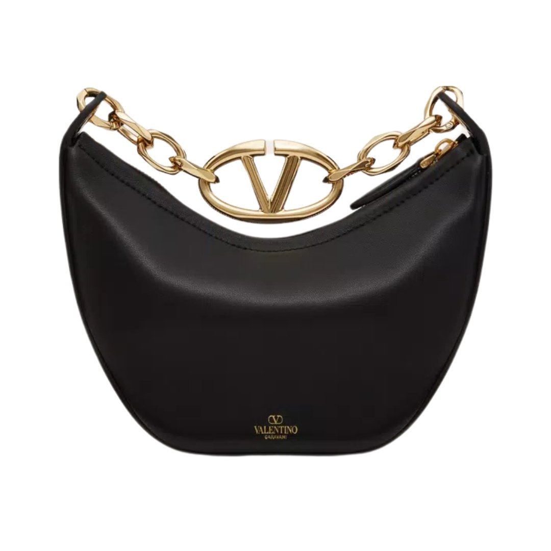 VLOGO moon mini hobo schwarz 20cm – Bild 4