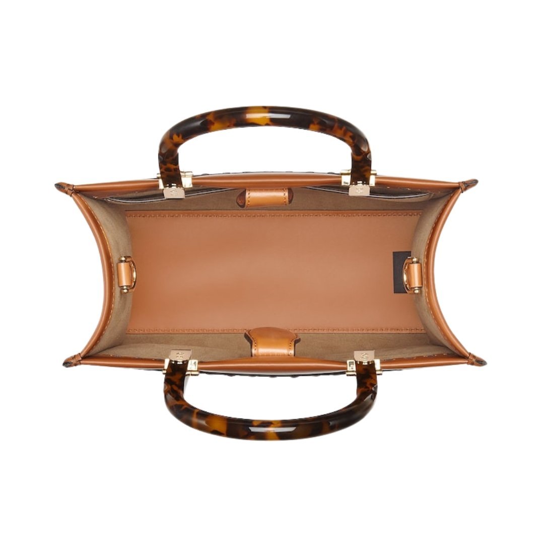 Braune Kalbsledertasche 22cm – Bild 4