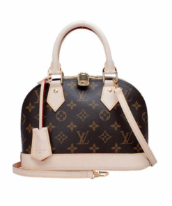 Alma BB Monogramm Braun/Rosa 25 cm