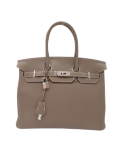 Togo 35 Etoupe Mit silberner Hardware