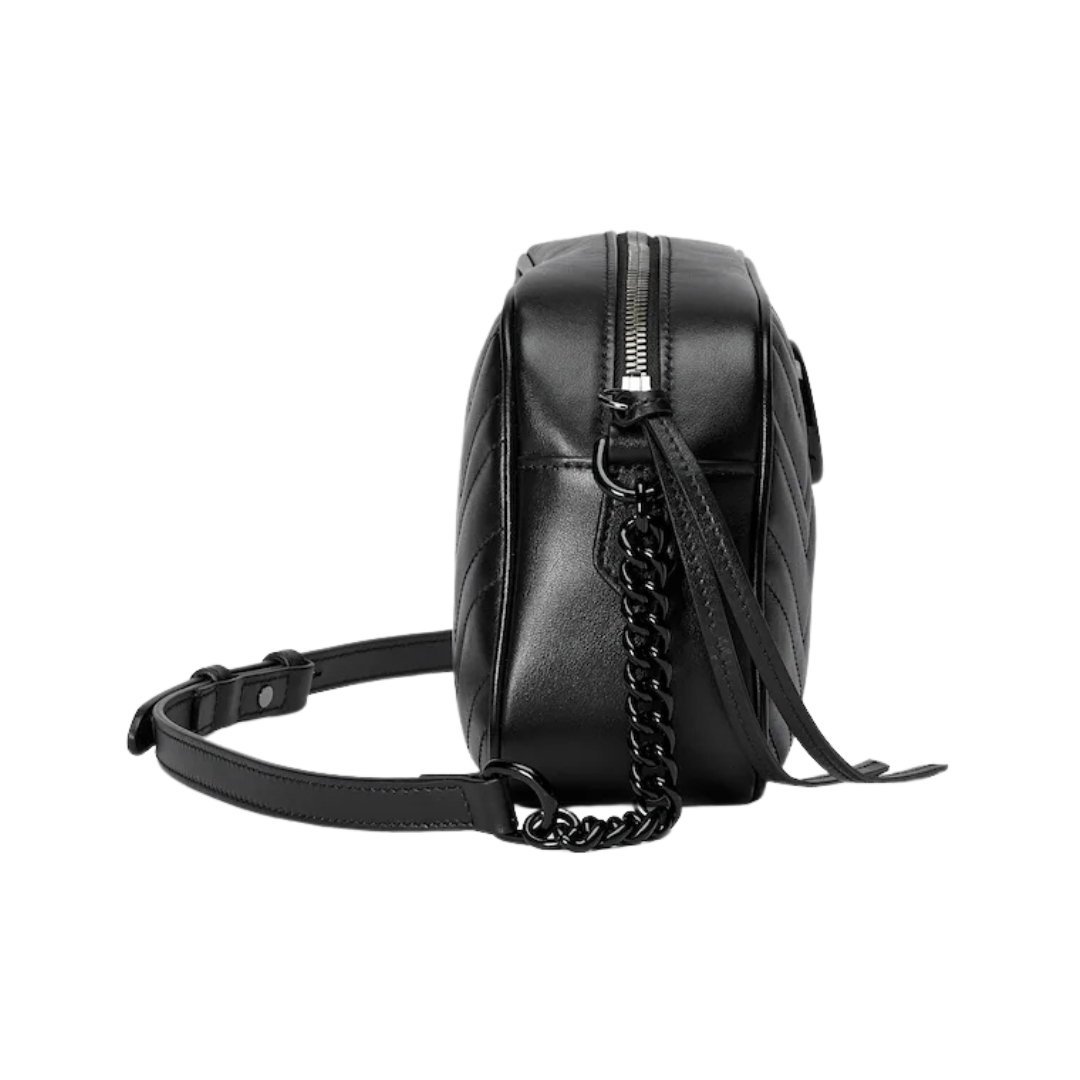 Kleine Marmont Schultertasche Chevron-Muster 24cm – Bild 5