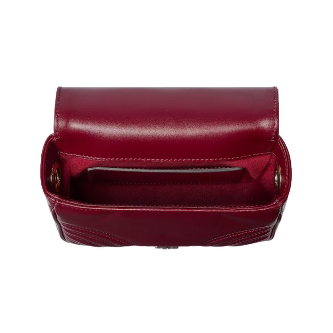 GG Marmont Mini-Tote-Tasche Rosso Ancora Rot 17cm – Bild 5
