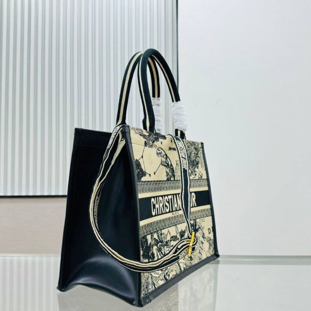 Book Tote Latte/Schwarz 36 cm – Bild 2