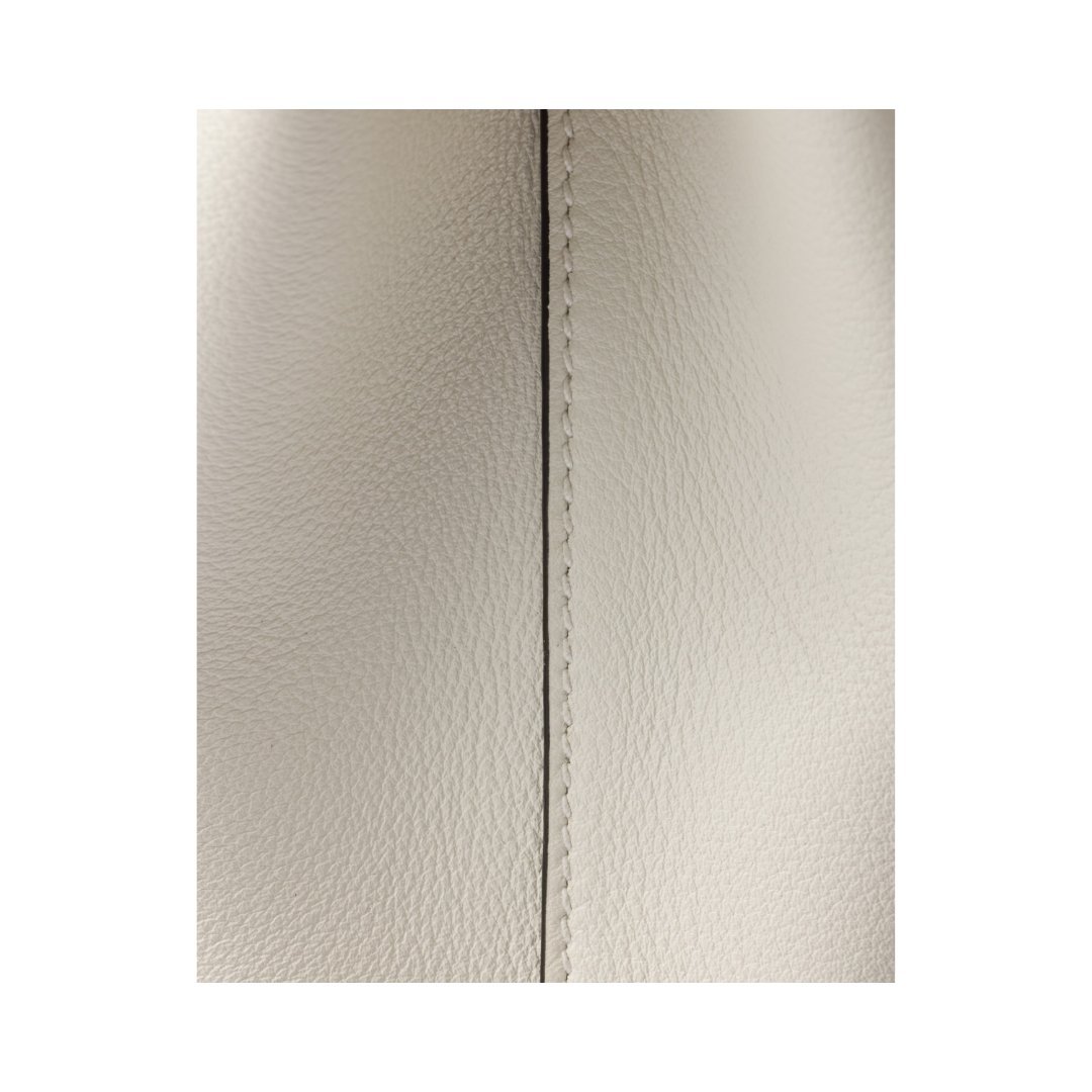 Doux mittelgroße Ledertasche Weiß 16cm – Bild 5